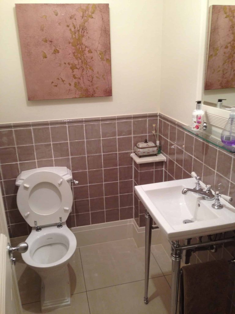 Bathroom toilet installation, Arkleyle refurbishment project