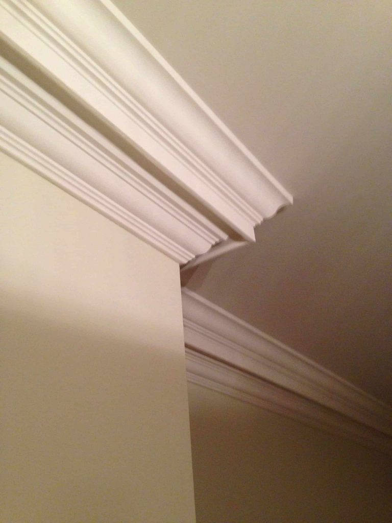 Ceiling cornice detail in a period home renovation, Arkleyle project