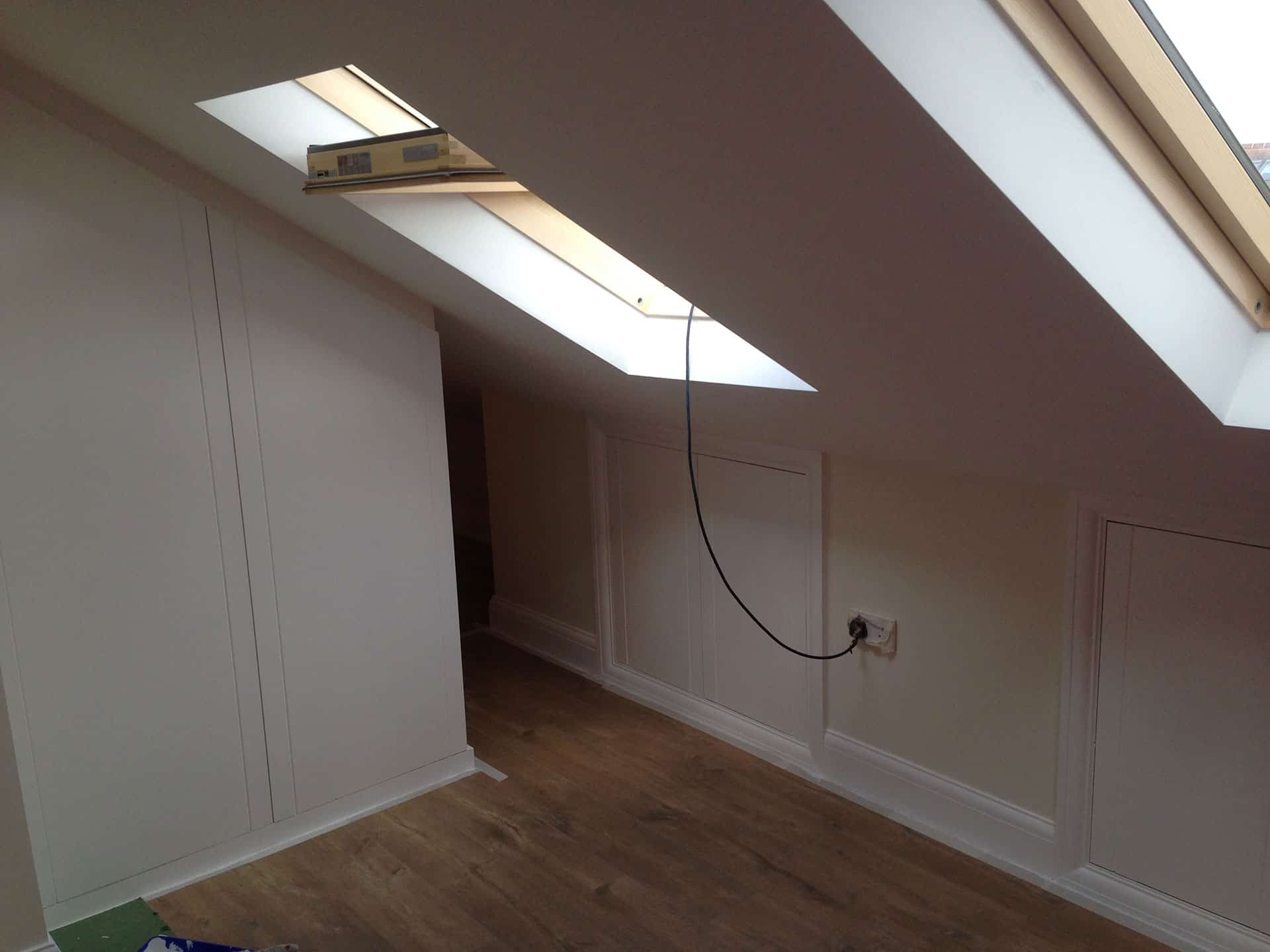 loft eaves storage conversion north london attic storage solution