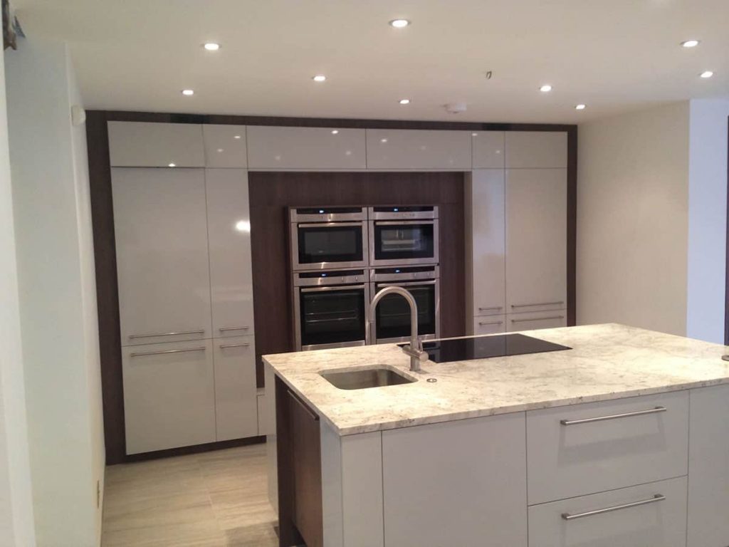 Open-plan modern kitchen extension, The Chine project