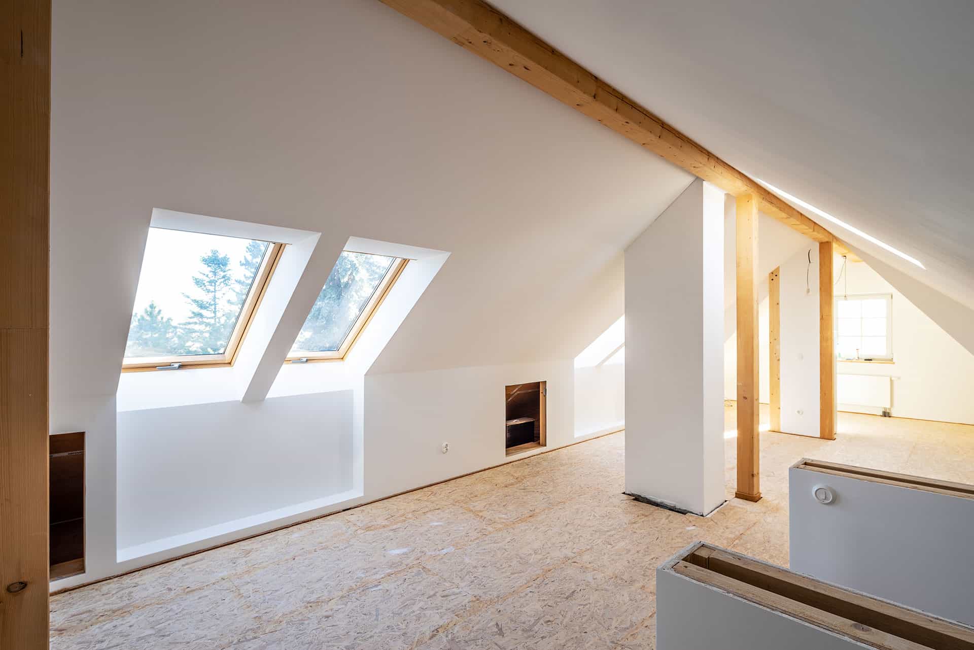 Loft conversion space North London unfinished loft conversion north london attic space renovation enfield